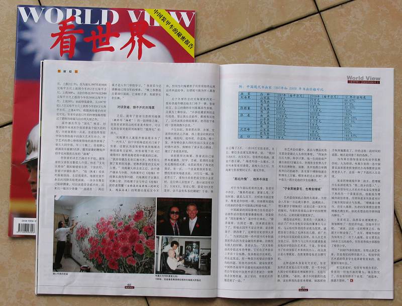 《看世界》杂志2009年5月介绍著名画家张省教授2