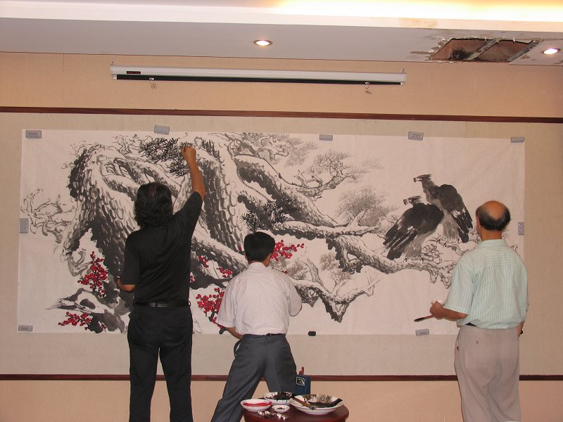 2007年9月12日张省教授、刘建华教授、顾鹤冲教授三人合创中国铪作品