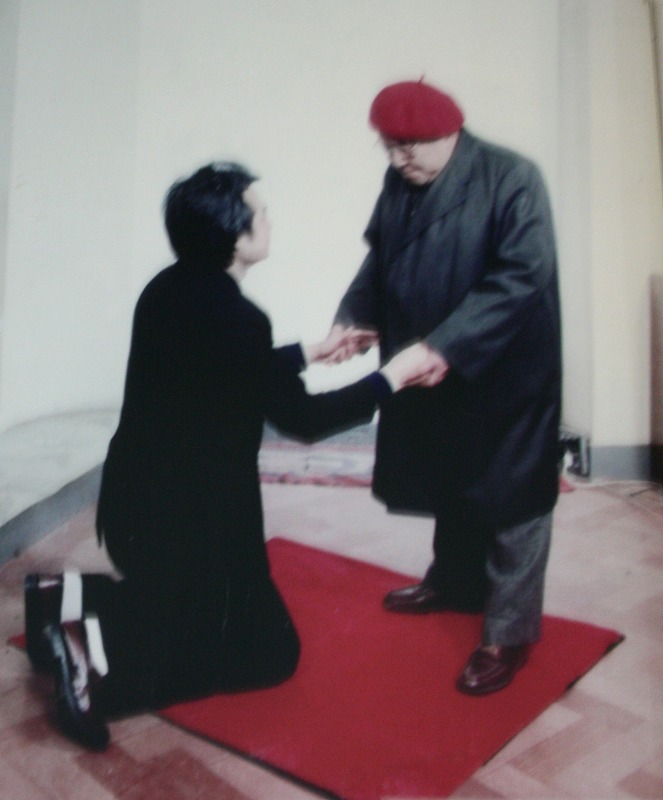著名画家、南京艺术学院教授陈大羽1988年在昆山为张省补上拜师仪式