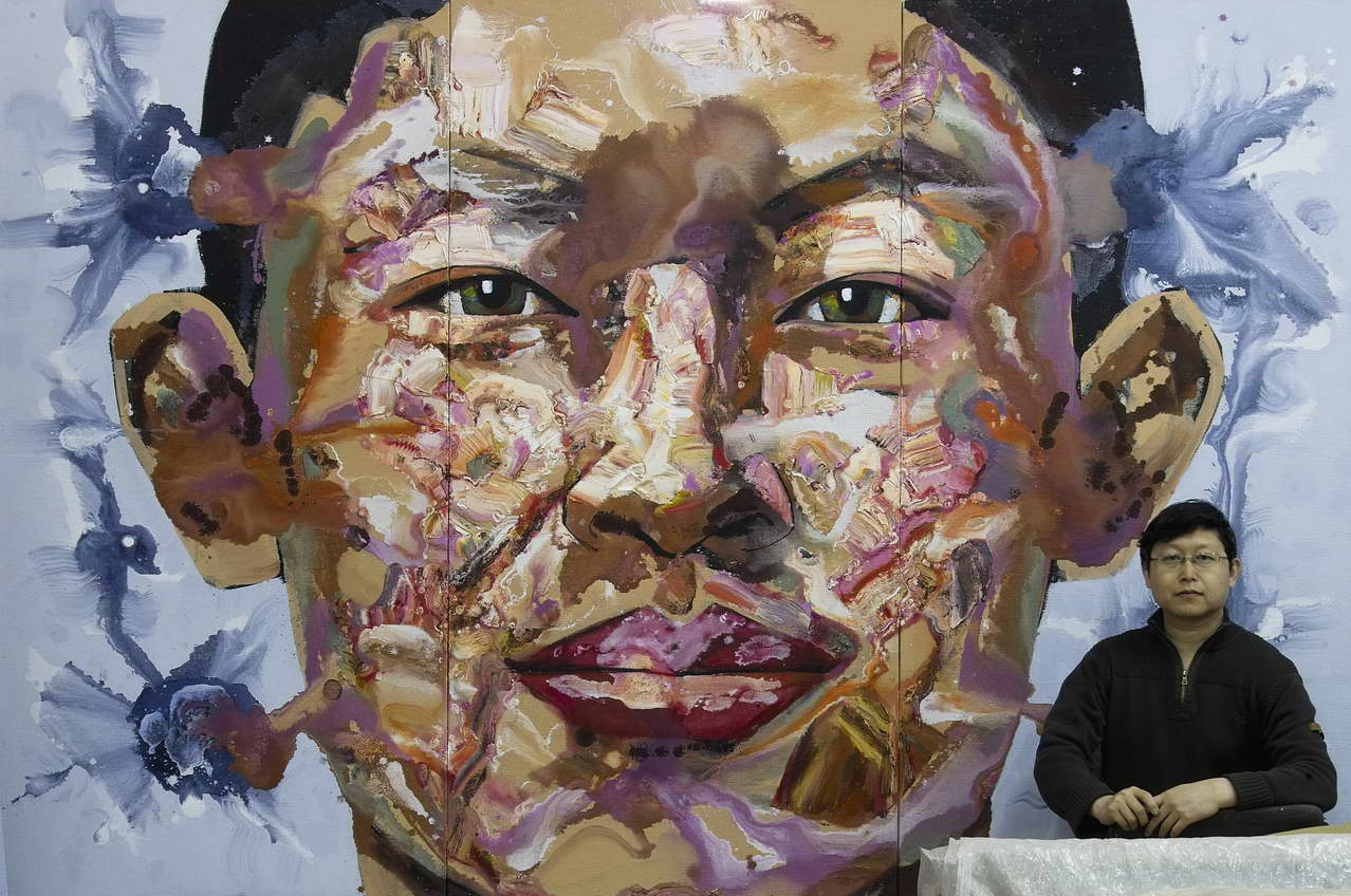 江东晛肖像/ 致江东晛300x200cm