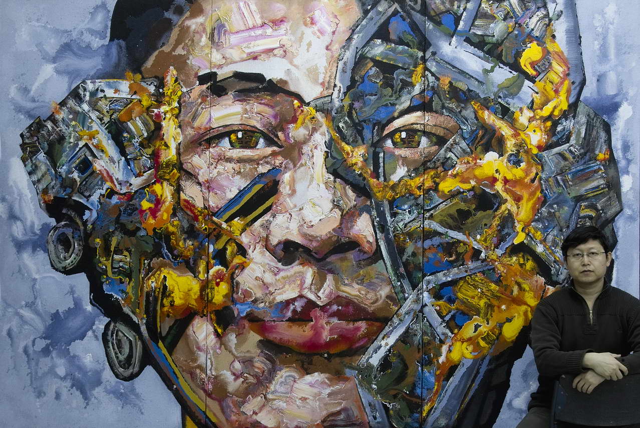 《面具&#8226;火》 致江东晛300x200cm