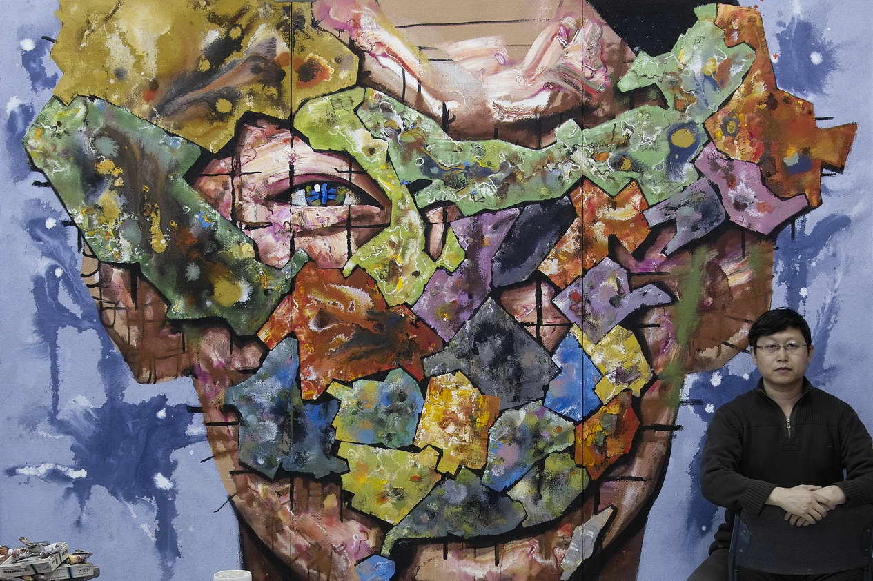 《面具&#8226;土》 致江东晛300x200cm