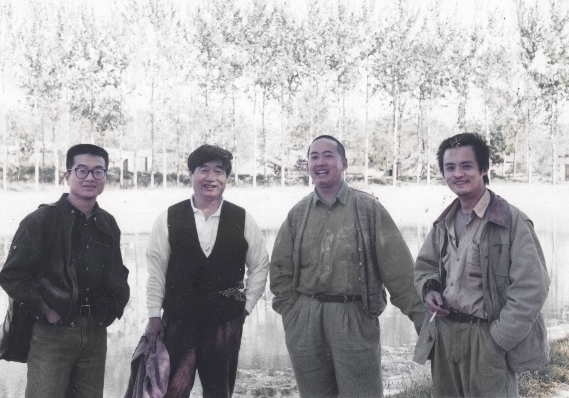 1995年和孟禄新 汲成 王华祥在北京上苑