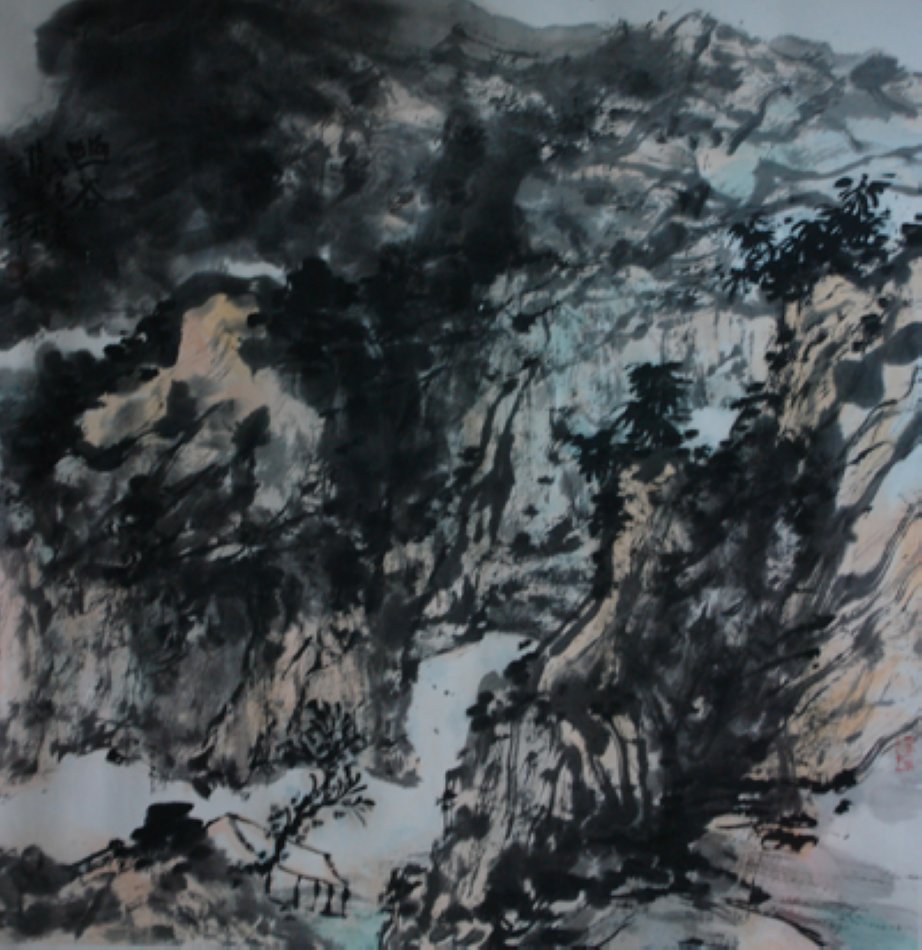 幽谷图90cmx90cm