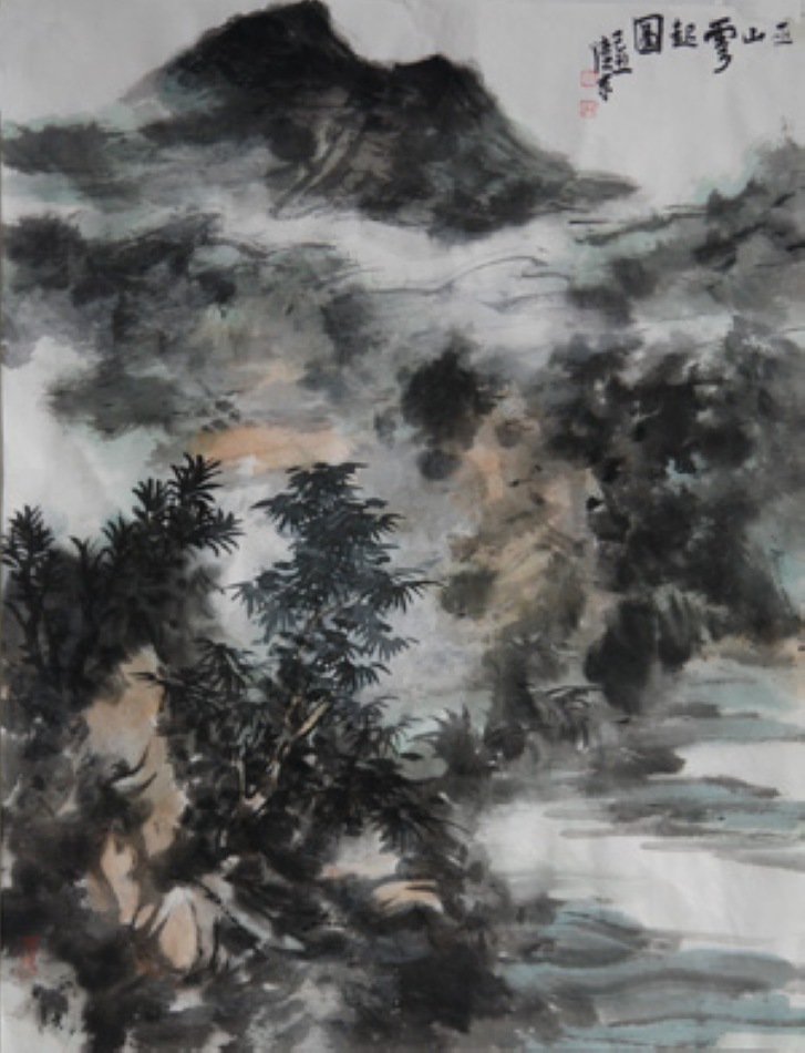 巫山云起图56cmx43cm