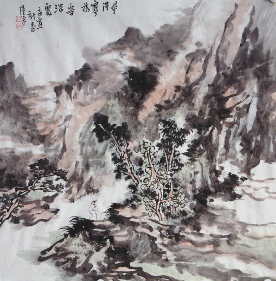 寻得寥落云深处68cmx68cm