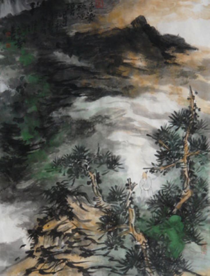 色染秋烟碧56cmx43cm