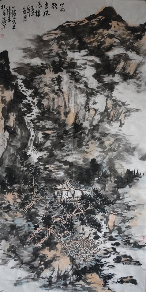 山雨欲来风满楼50cmx100cm