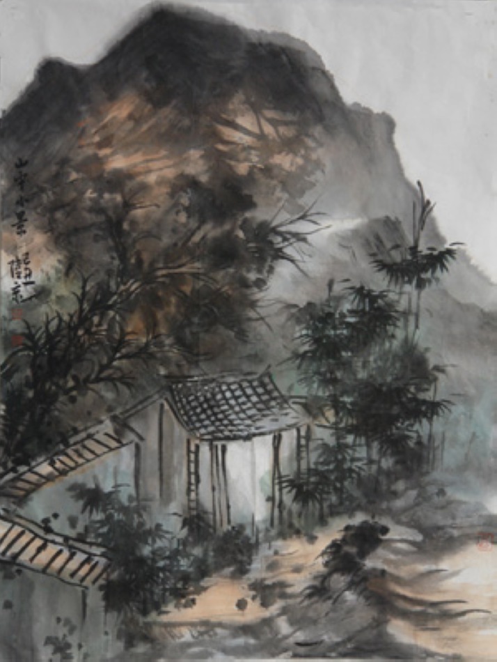 山中小景56cmx43cm