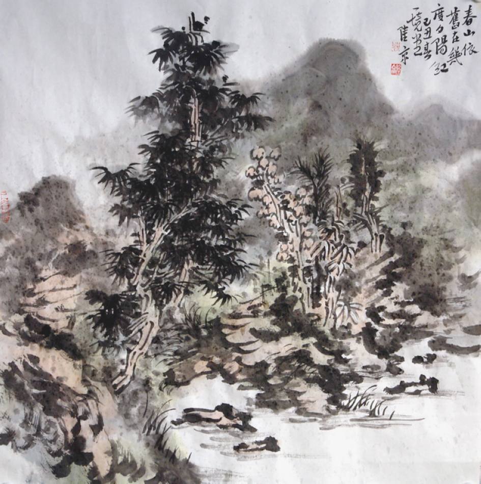 几度夕阳红68cmx68cm