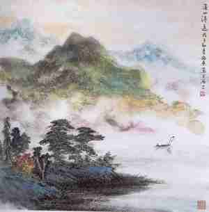 烟江帆影