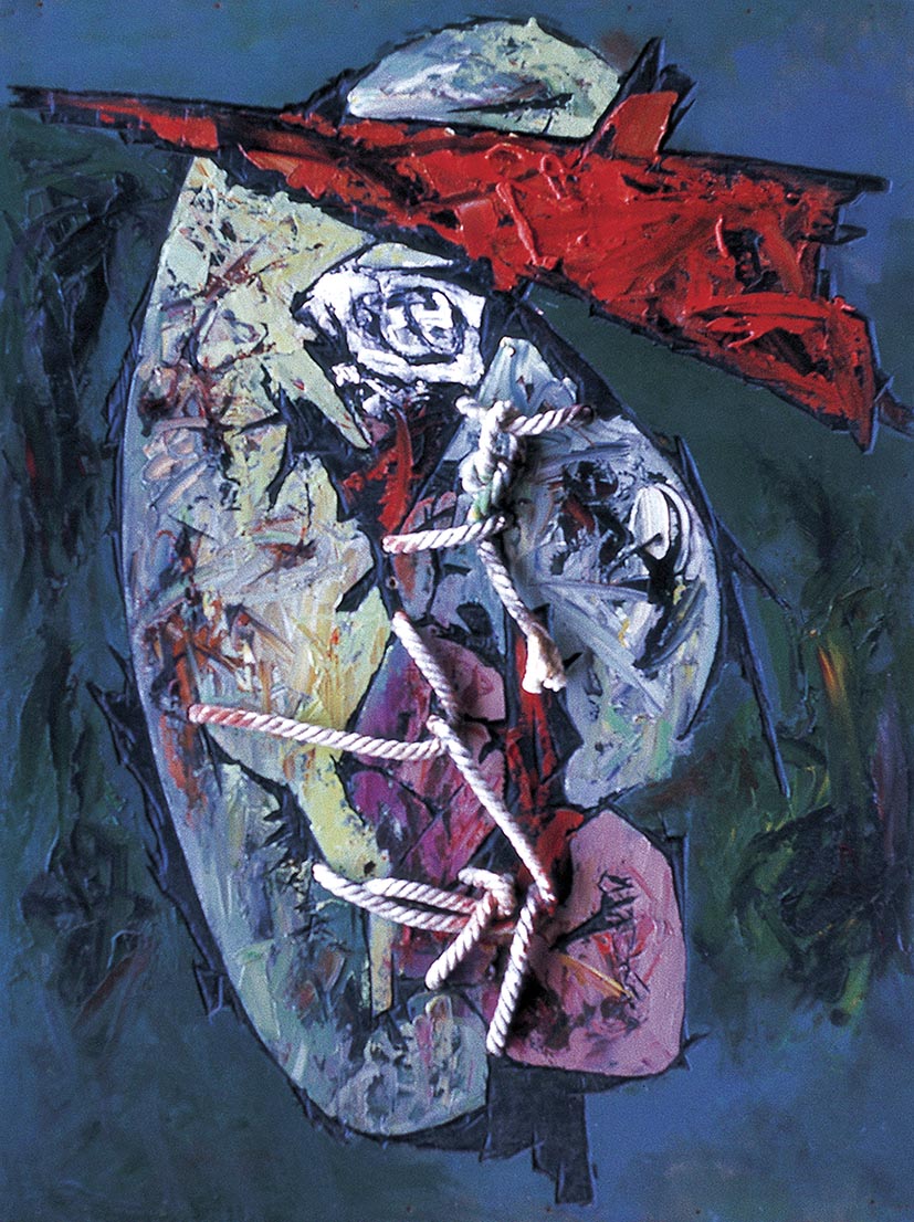 面孔-4120x90cm