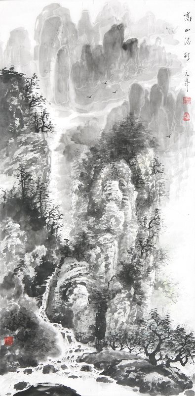 高山流水68cm x 136cm