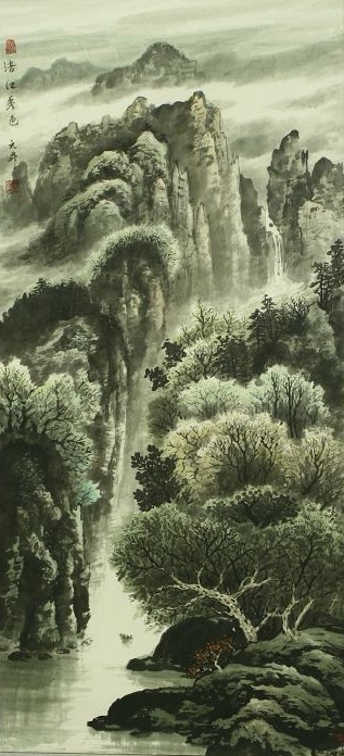 涪江秀色68cm x 145cm