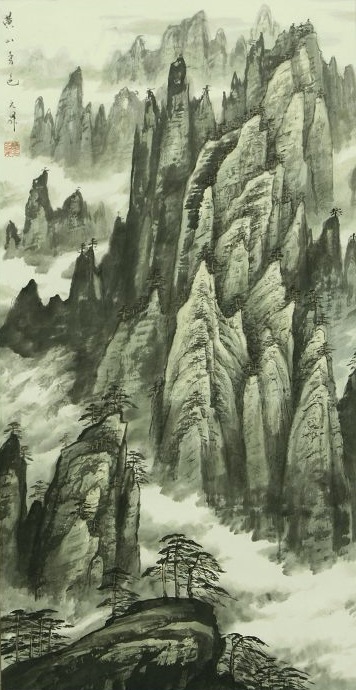 黄山秀色68cm x 136cm