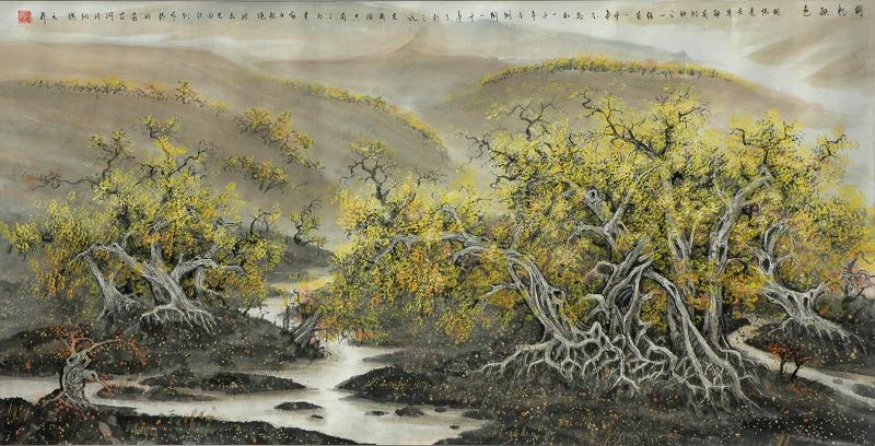 胡杨秋色198cm x 96cm