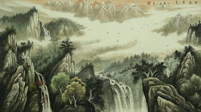 西陵翠色196cm x 98cm