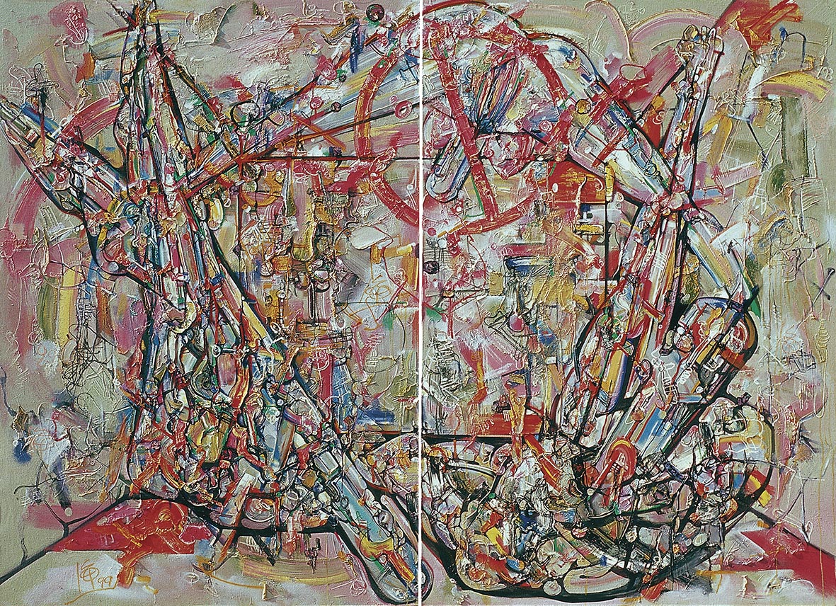 都市结构-大舞姿-2250x180cm