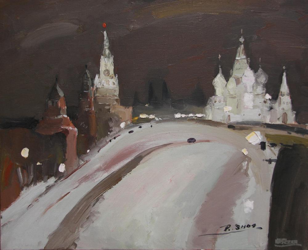 莫斯科红场.瓦西里斜坡的傍晚