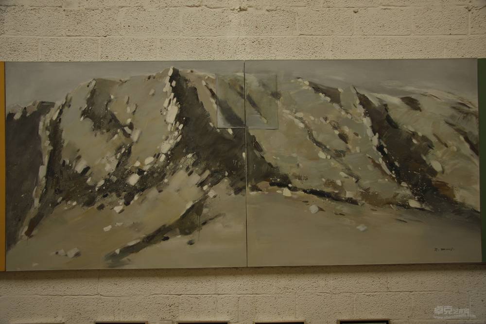 《有悬浮物的西部风景no.2》300cm×190cm