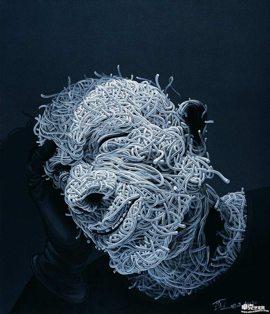 囚-欣慰的男人之一 Acrylic on canvas210×180cm
