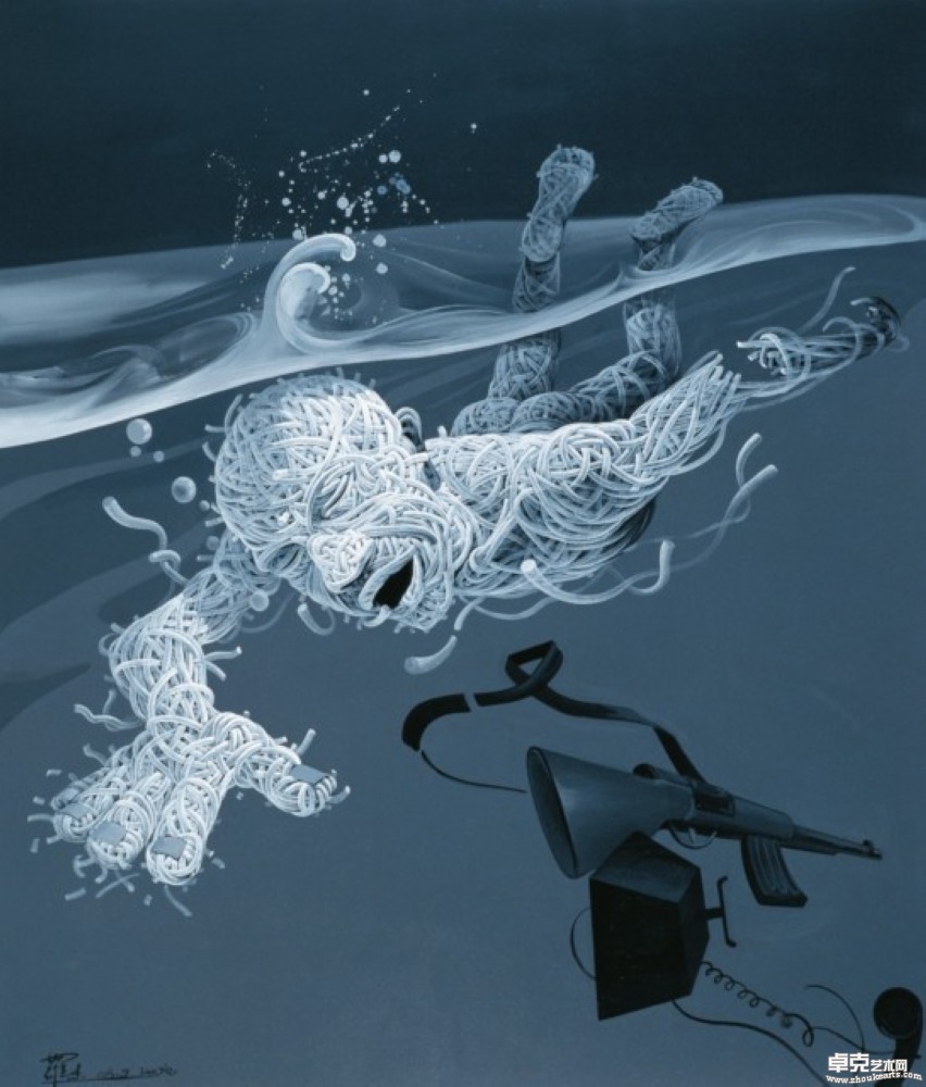 囚-失踪者  Acrylic on canvas210×180cm
