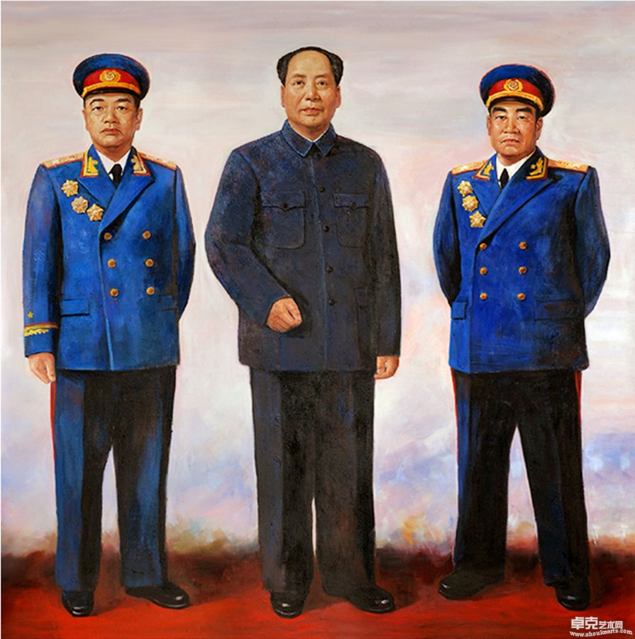 人民功臣·毛泽东与十大元帅十大将 局部一