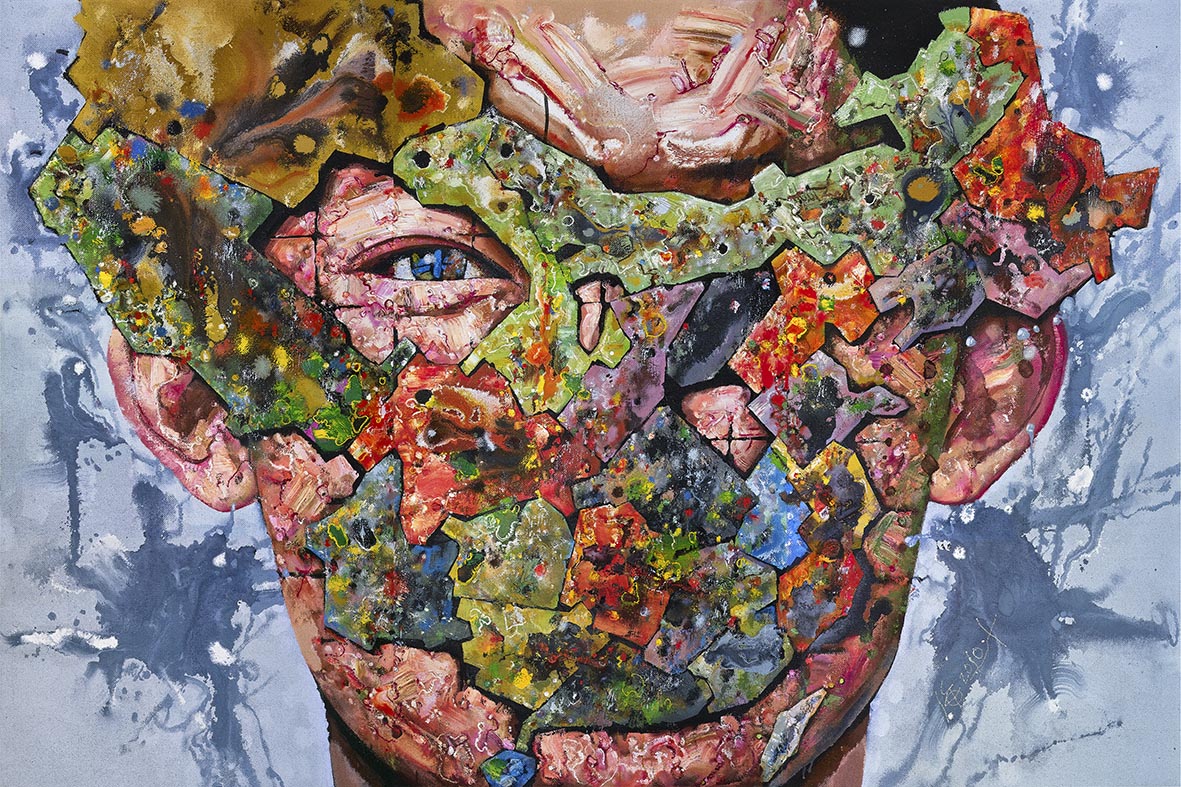 《儿子-面具-土》——致江东晛.jpg300x200cm