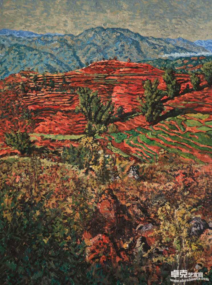大芦山之干塘村61×81cm