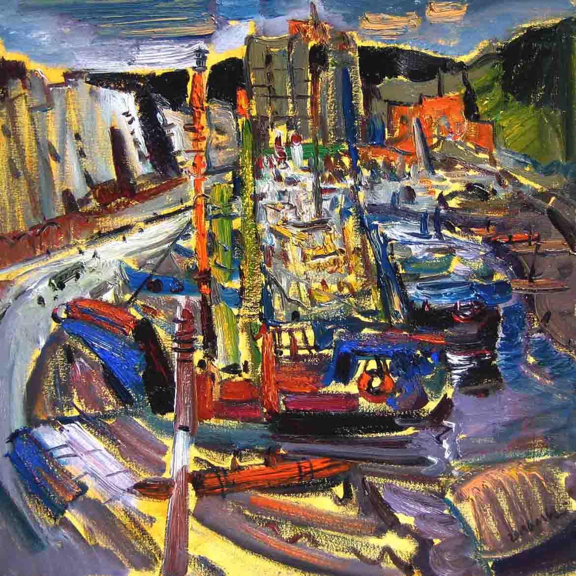 疯狂的渔港 485x85CM