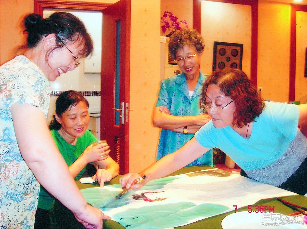 与安徽省女画家们在一起