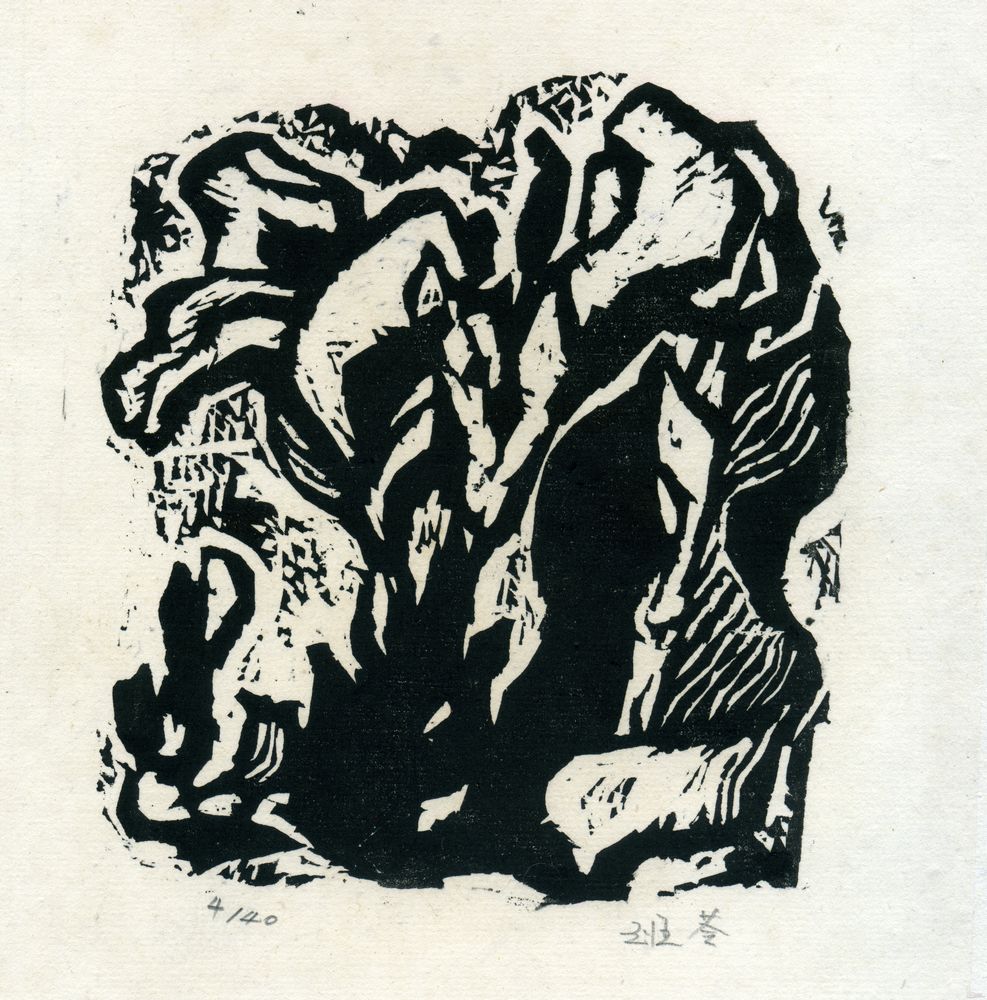 黑白版画系列--花