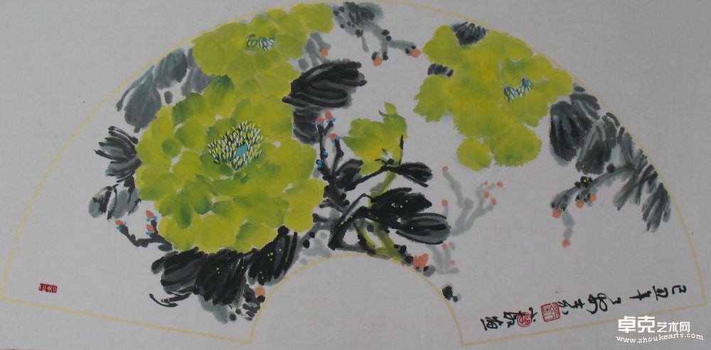 扇面写意花卉展