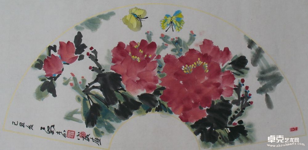 扇面写意花卉展