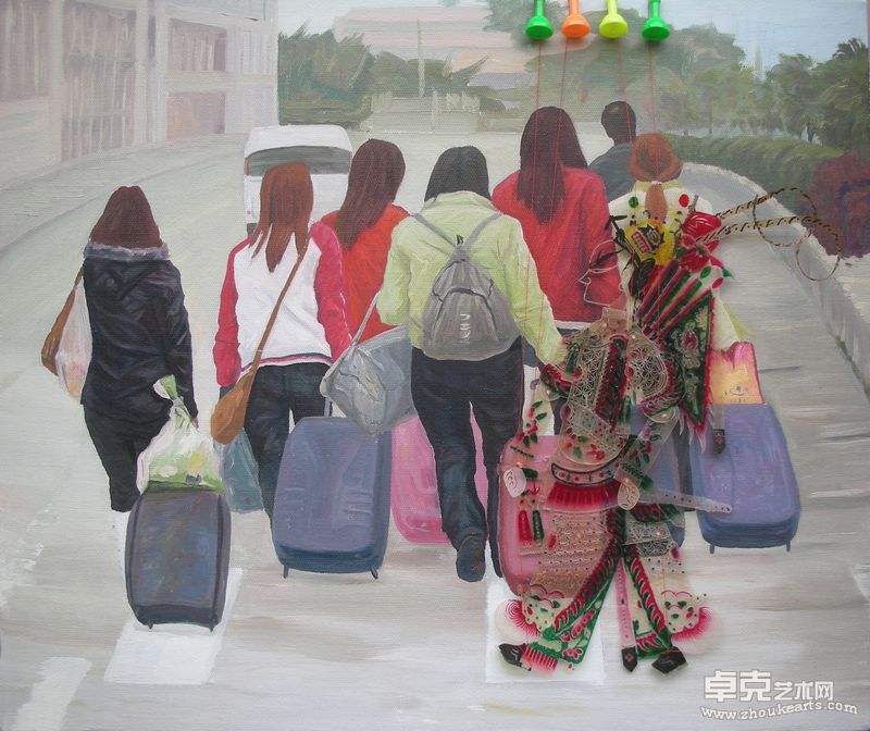 文鹏--玩皮影之美背