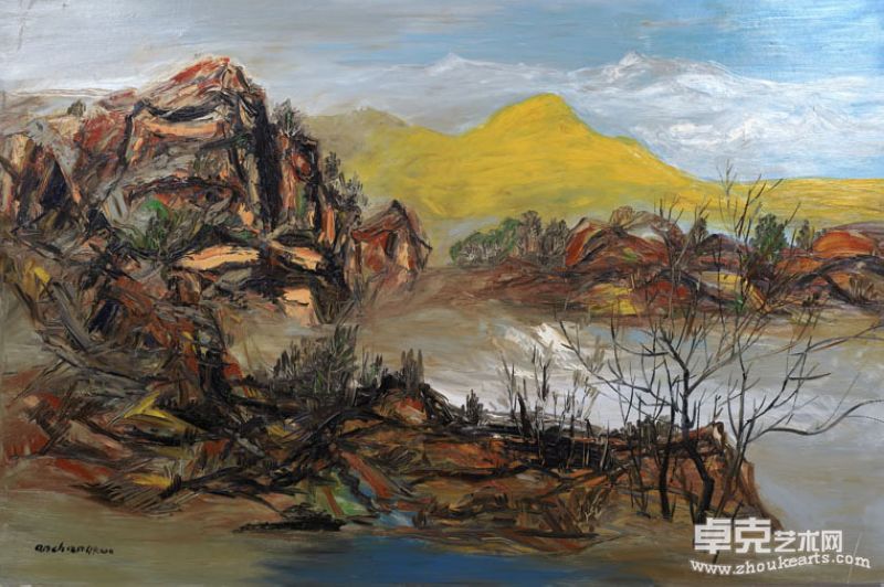 觉悟 ，布面油画195x130 cm