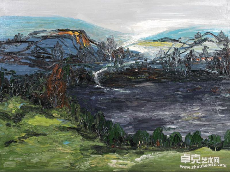 望不尽，布面油画100x73 cm 2009