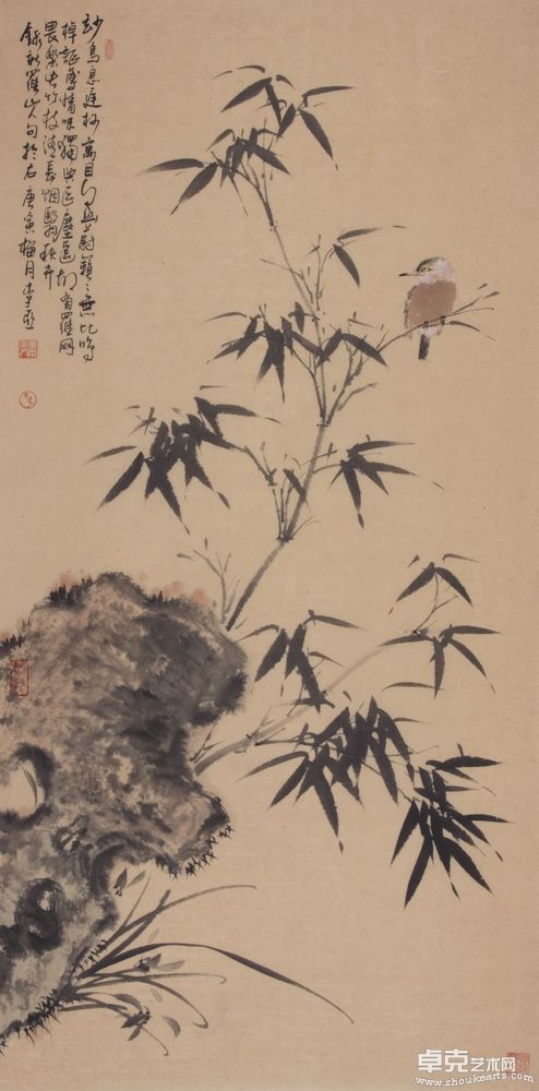 幽鸟占好枝138*58