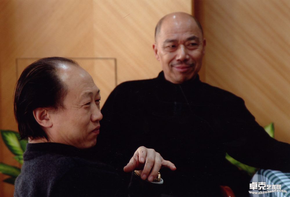 王涛和冯大中先生合影