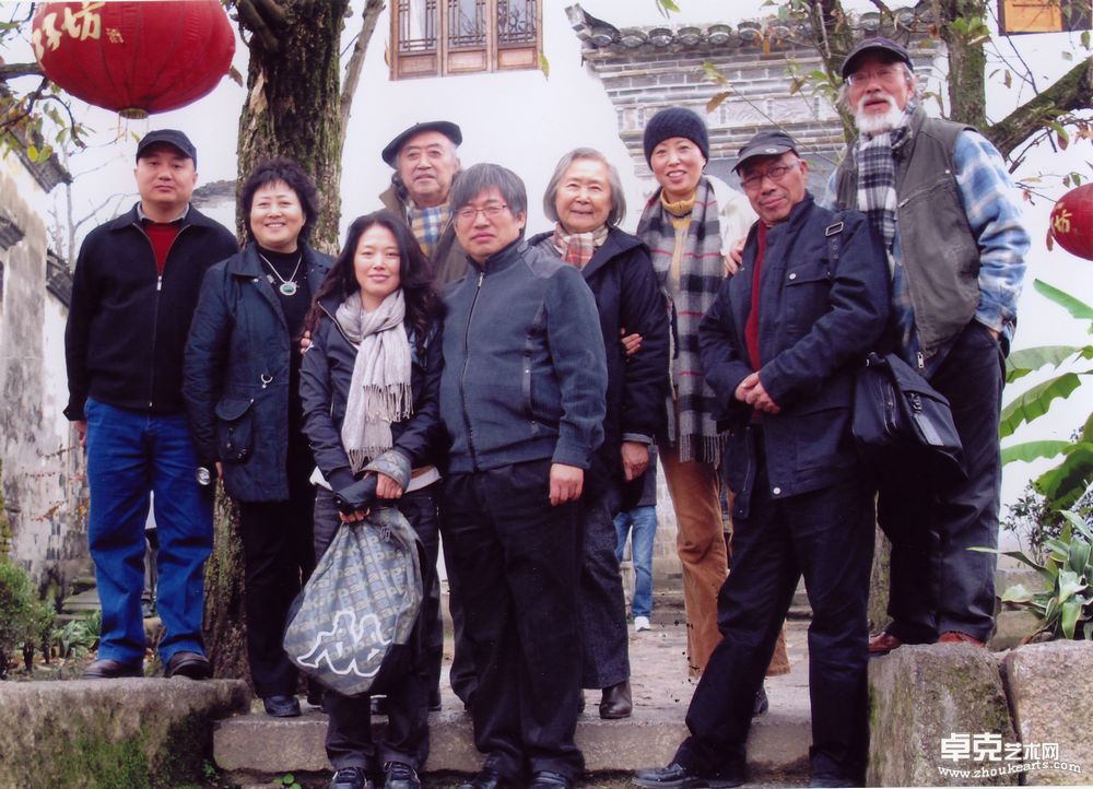 查济有韩国友人来访