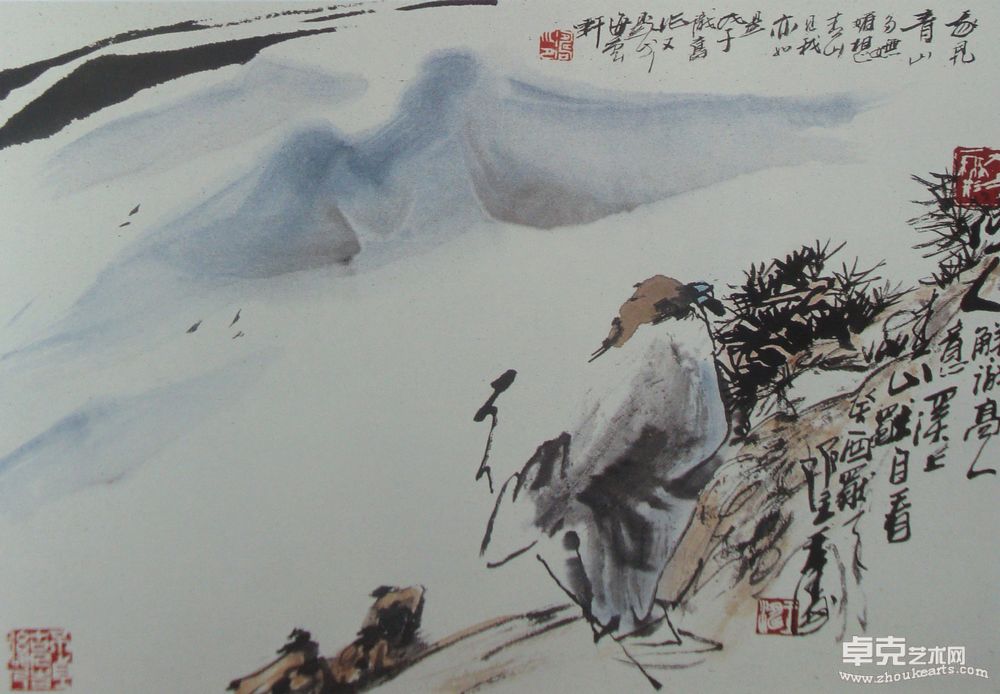 高士图四帧赏33X45.5cm