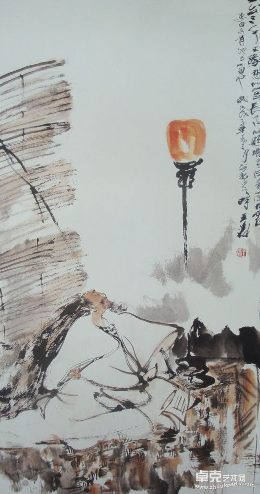 白发三千丈137x69cm