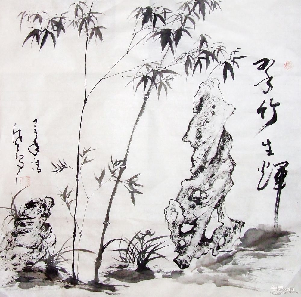翠竹70x70cm