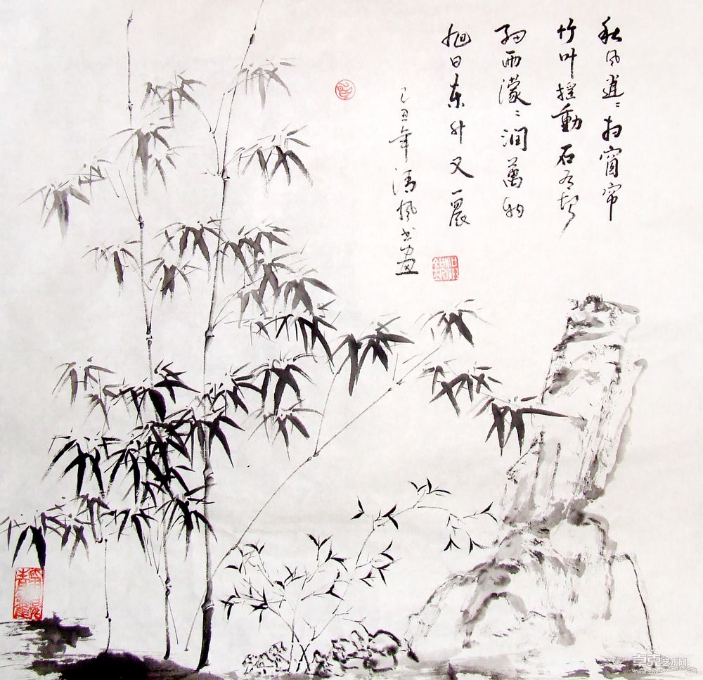 嫩竹70x69cm