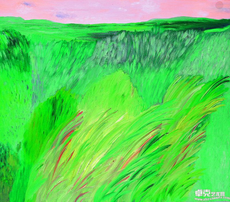 草原之歌之二，布面油画，70×80cm，2009