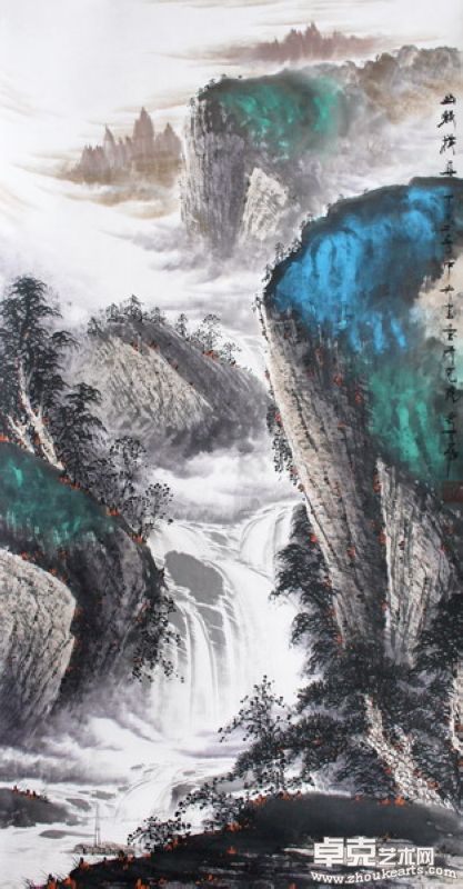 幽谷横舟 140x70cm