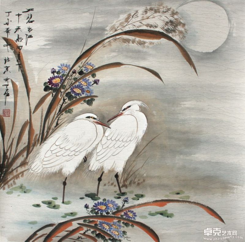 江碧出江 68x68cm