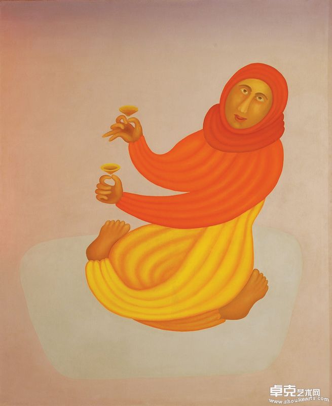 曼吉特•巴瓦（1941–2008） 约 根  帆布油画