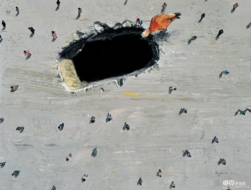 好奇的鸟 145x190cm 2010