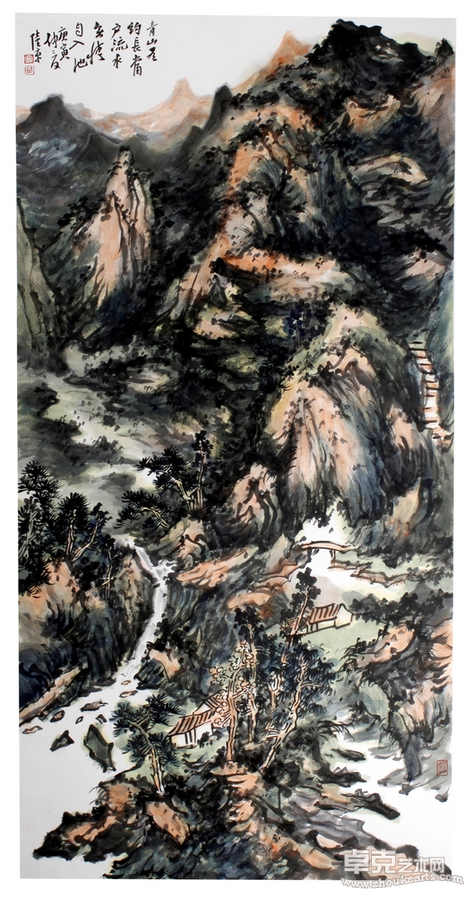 青山有约长当户68cmx136cm